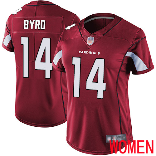 Arizona Cardinals Limited Red Women Damiere Byrd Home Jersey NFL Football #14 Vapor Untouchable->arizona cardinals->NFL Jersey